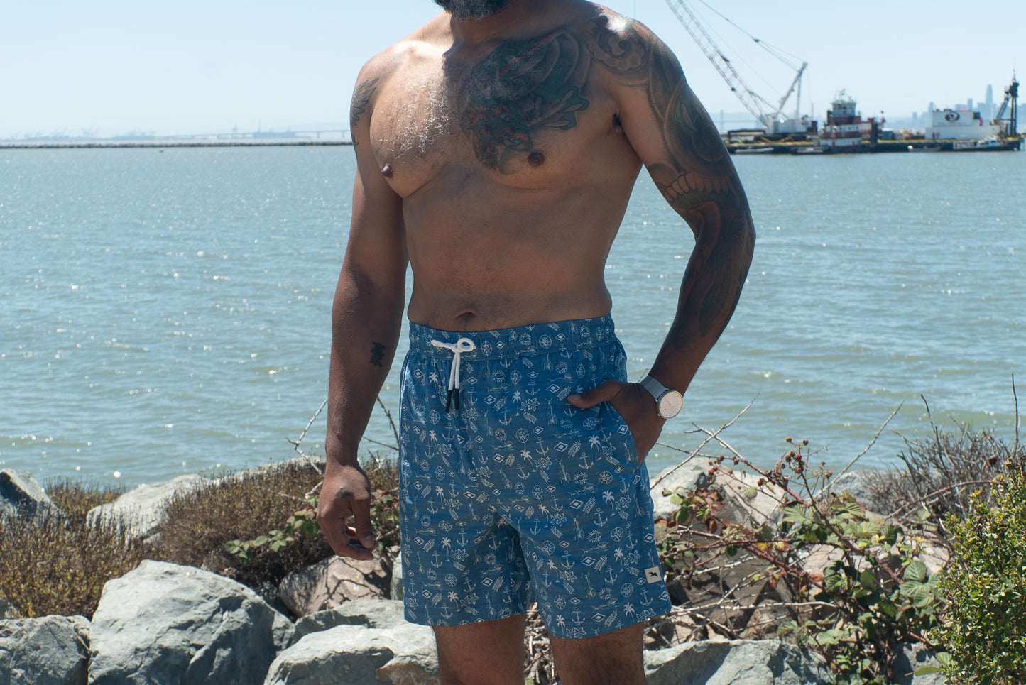 HCF22977 NAUTIQUE sky blue - Henri-Costa