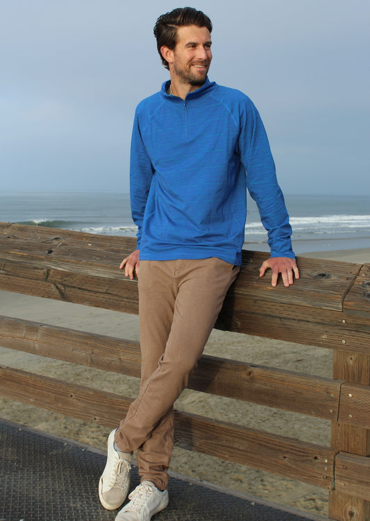 HCS21602 NEWPORT ZIP marine blue - Henri-Costa