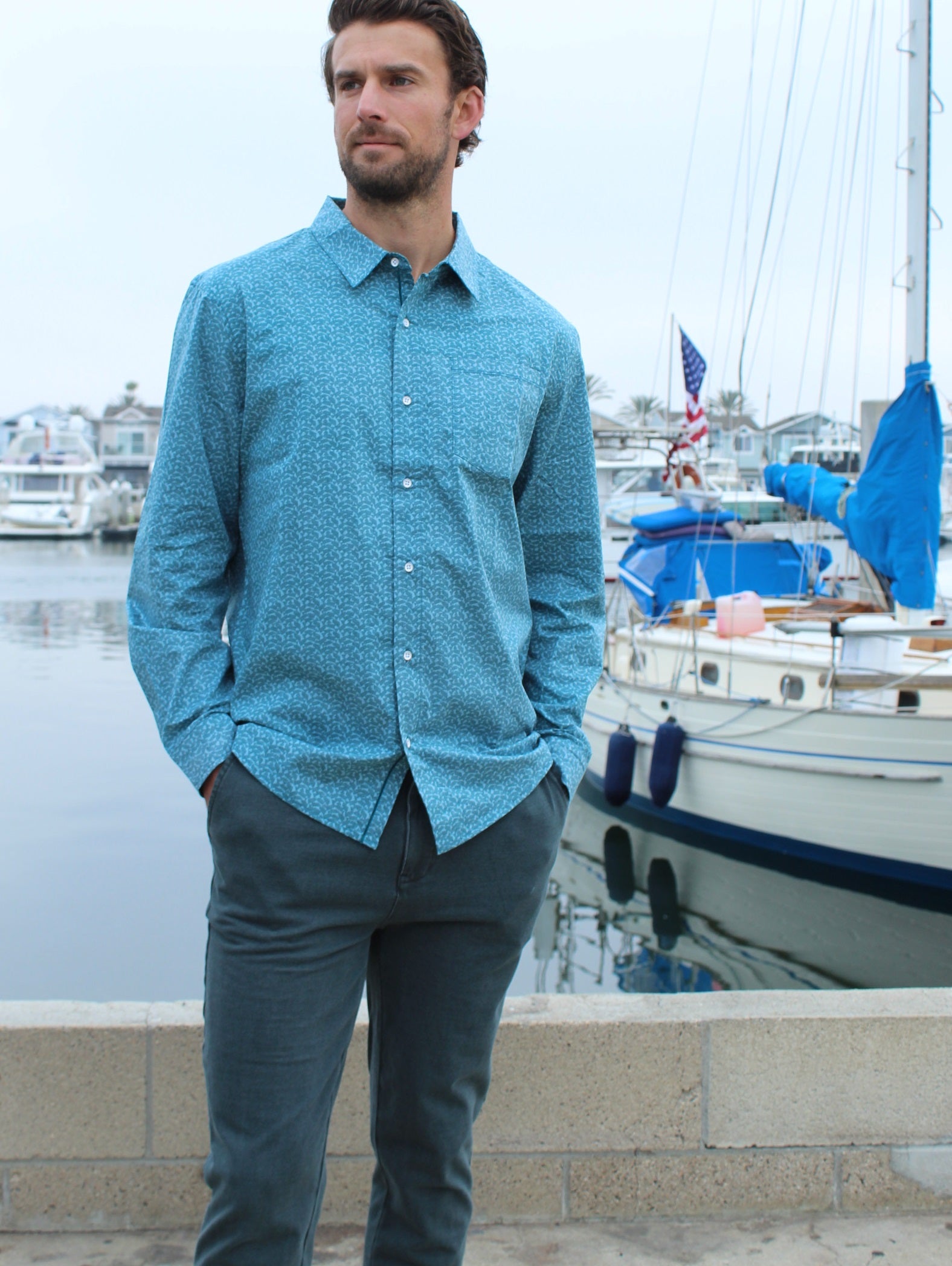 HCF21568 LA PAZ sea blue - Henri-Costa