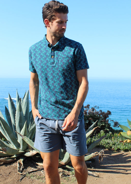 HCS21202 SHARKY POLO charcoal - Henri-Costa